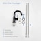 Kibi Circular Single Handle High-Arc Bathroom Sink Faucet C-KBF1021MB-KPW100MB - alternate 6